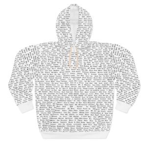 All The Rappers of Hip-Hop Legacy Hoodie Front (White/Black)