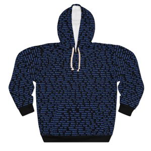 All The Rappers of Hip-Hop Legacy Hoodie Front (Black/Blue)