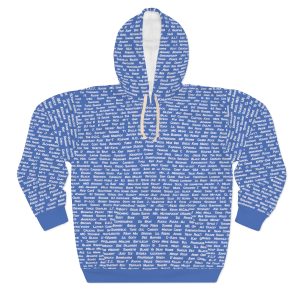 All The Rappers of Hip-Hop Legacy Hoodie Front (Blue/White)