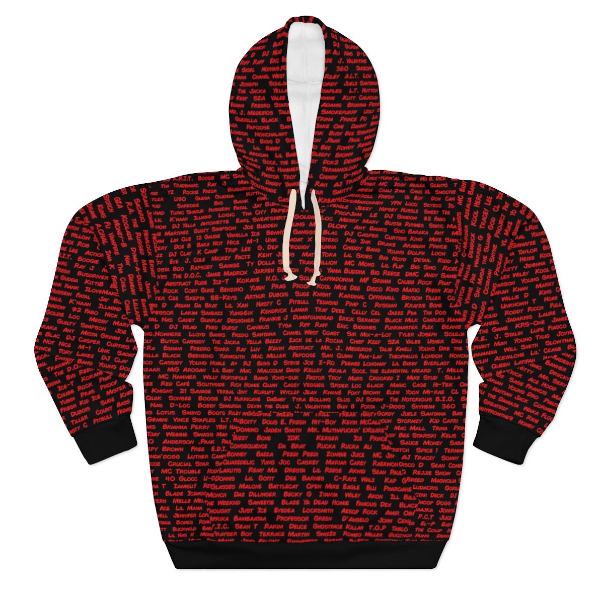 All The Rappers of Hip-Hop Legacy Hoodie (Black/Red) - Don't Even
